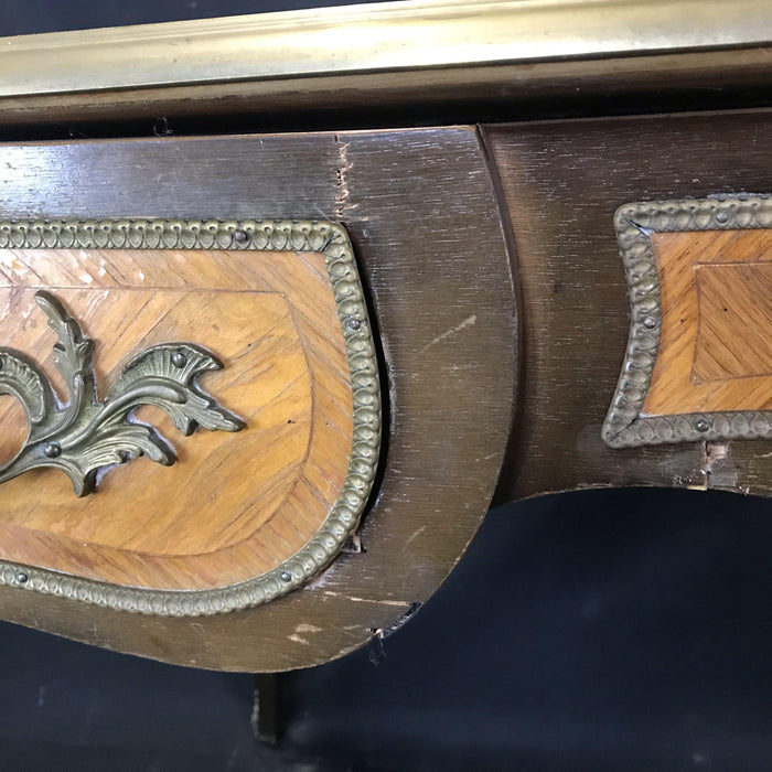 Louis XV Bronze-Mounted Kingwood and Walnut Bureau Plat Desk