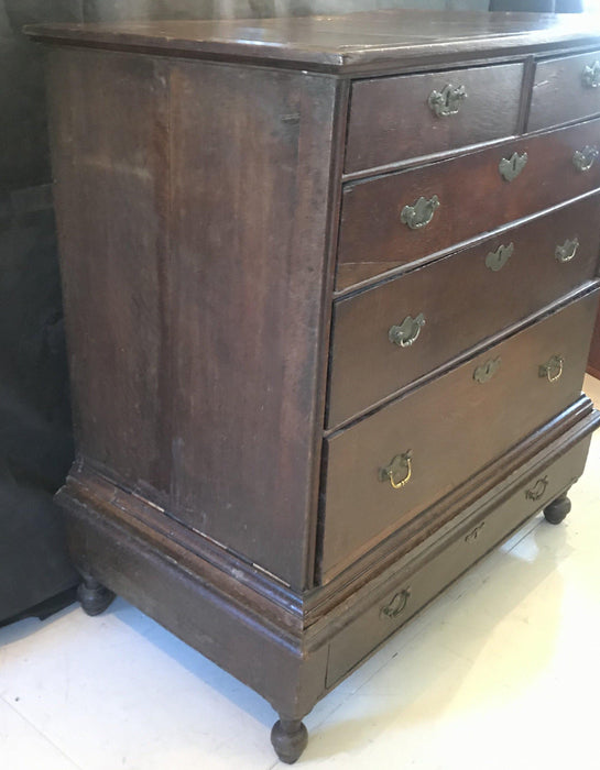 Antique William and Mary Chest on Stand - Side View - For Sale