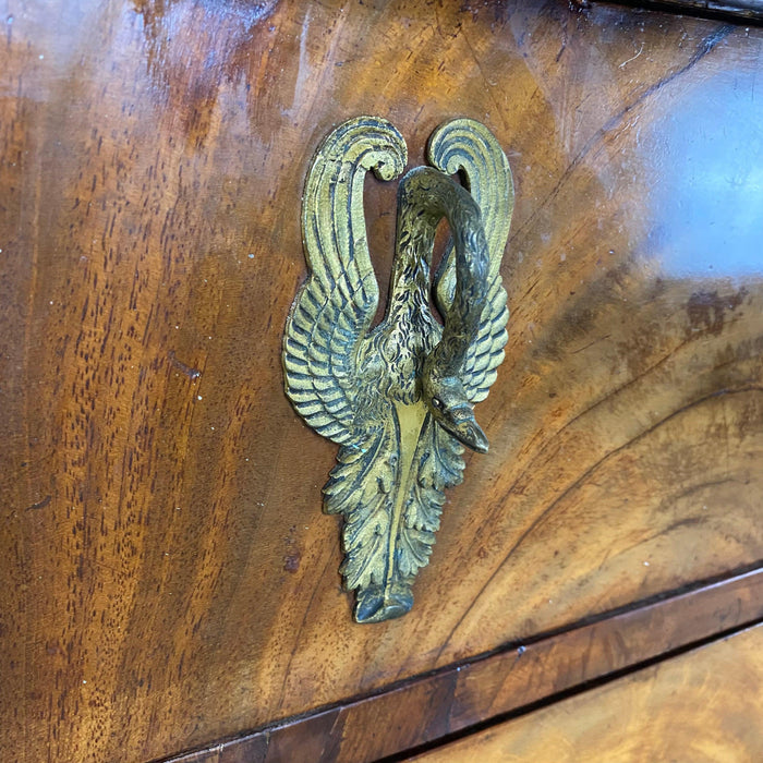 Marble Top Chest - Swan Pull Detail - For Sale
