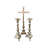 Silver Candle Holders/Candelabra Pair and Crucifixion Cross from the Altar of a Church in France