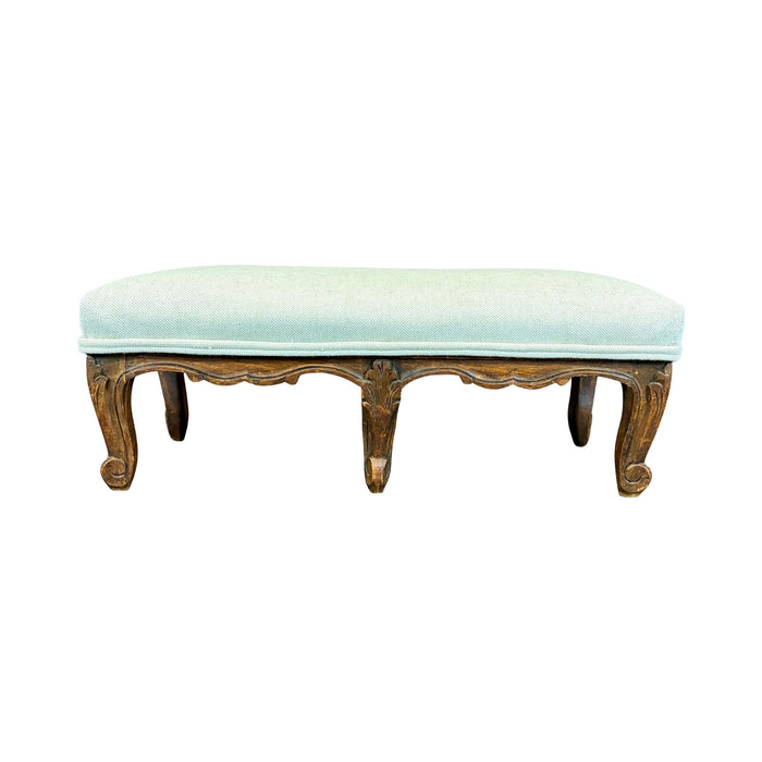 French Louis XV Petite Carved Walnut Footstool or Footrest