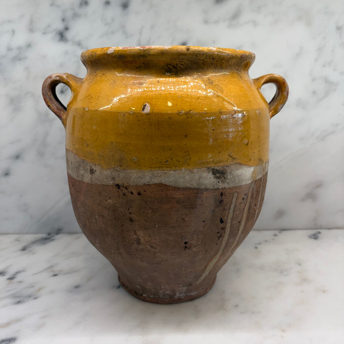 French Yellow Confit Pot #8674