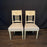 Pair of Early 19th Century French Directoire Period Painted Side Chairs with New Upholstery