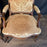 Pair of French Louis XV Carved Armchairs with Cut Velvet Mohair Upholstery
