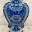Early Antique Dutch Delft Blue and White Floral Vase, Netherlands