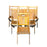 Set of Mid-century vintage wooden stackable folding chairs from Maine from the 1940s