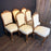 Set of Six French Louis XV Walnut Dining Chairs