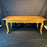 Antique French Farmhouse Dining Table with Scalloped Apron and Two Drawers