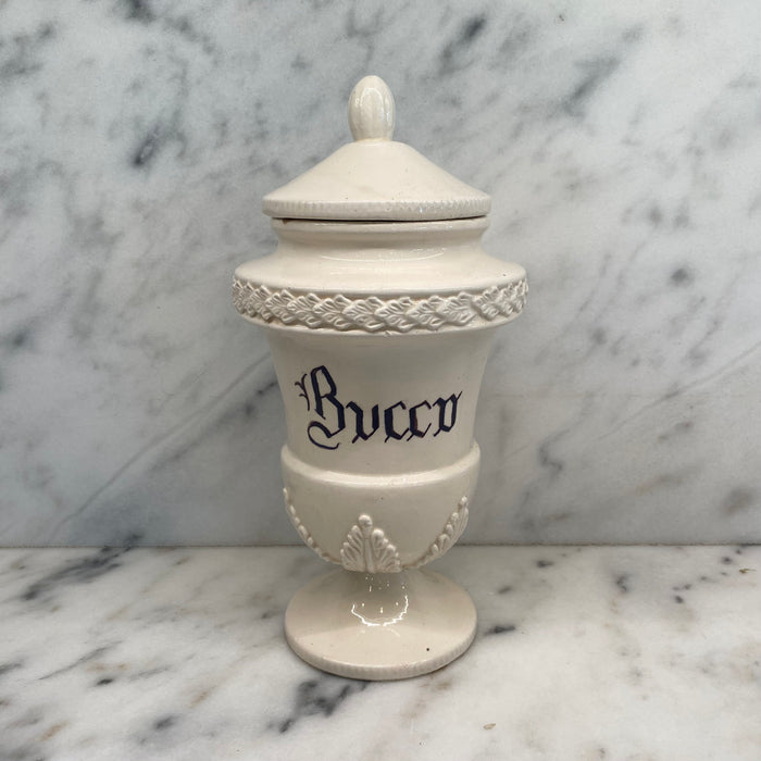 Antique Italian Apothecary Jar Venetian Porcelain Urn Large