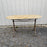 French Oval Marble Top Cafe Table or Bistro Table with Exceptional Metal Base