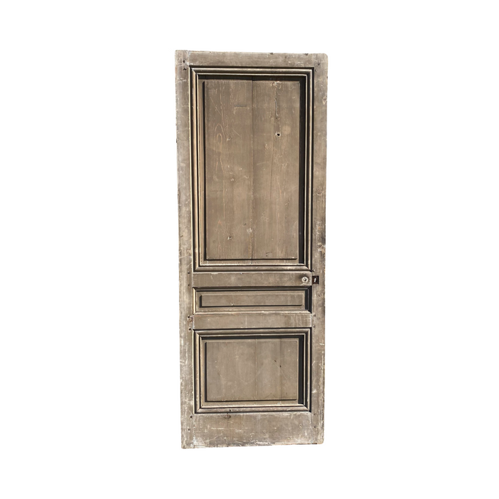 French 19th Century Period Early Antique Carved Door with Intricate Paneling