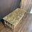 Antique French Wrought Iron Console Table with Marble Top | Balcony Railing Console Large