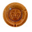 French Sarreguemines Advertising Ashtray Dish for French Brewery Champigneulles: Brown