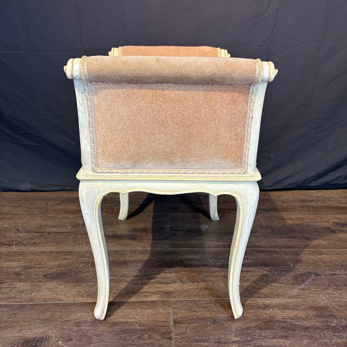 Antique French Painted Louis XV Banquette Bench