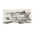 Maritime Harbor Painting with Boats - Nautical Black and White Ink and Oil on Canvas