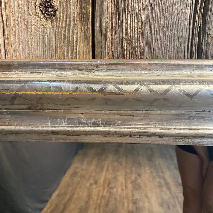 French Antique French 19th Century Silver Gilt Louis Philippe Wall Mirror