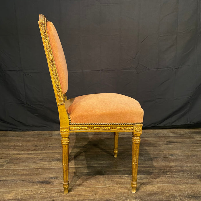 Antique French Louis XVI Salon Suite | Sofa or Canapé, Pair of Armchairs or Fauteuils & Pair of Side Chairs