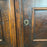 18th Century Spanish Baroque Walnut Bargueno or Vargueno Fall-Front Writing Desk Cabinet Spanish Cabinet "Bargueño" or Vargueno on Stand, Original Wrought Iron and Keys