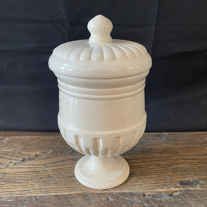 Antique Italian Apothecary Jar Venetian Aster Porcelain Urn Large