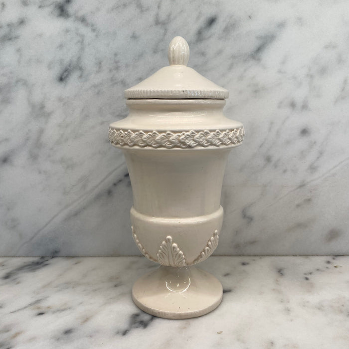 Antique Italian Apothecary Jar Venetian Porcelain Urn Large