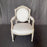 French Early 19th Century Intricately Carved Louis XVI Chair Newly Upholstered with Original Paint