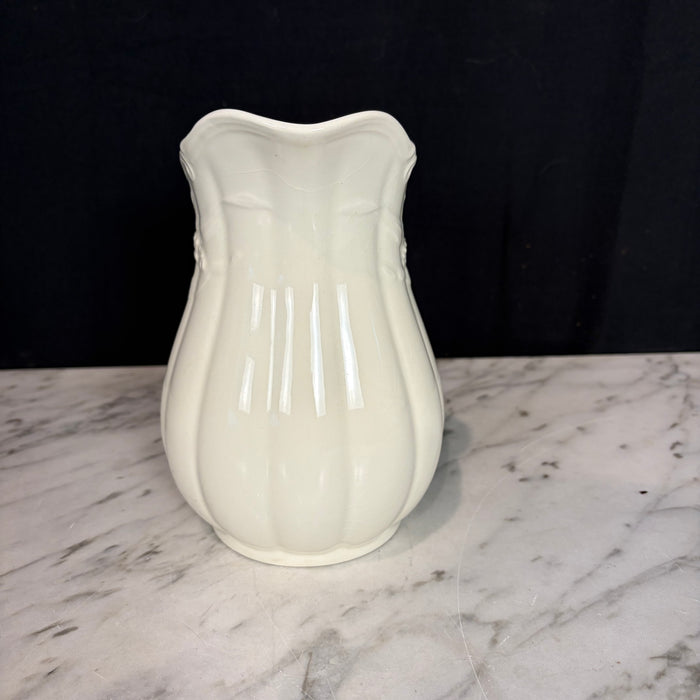 English Ironstone Pitcher with Wheat Motif