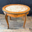 Antique French Louis XV Oval Marble Top Coffee Table, Cocktail or Side Table with Inlay, Marquetry and Bronze Mounts