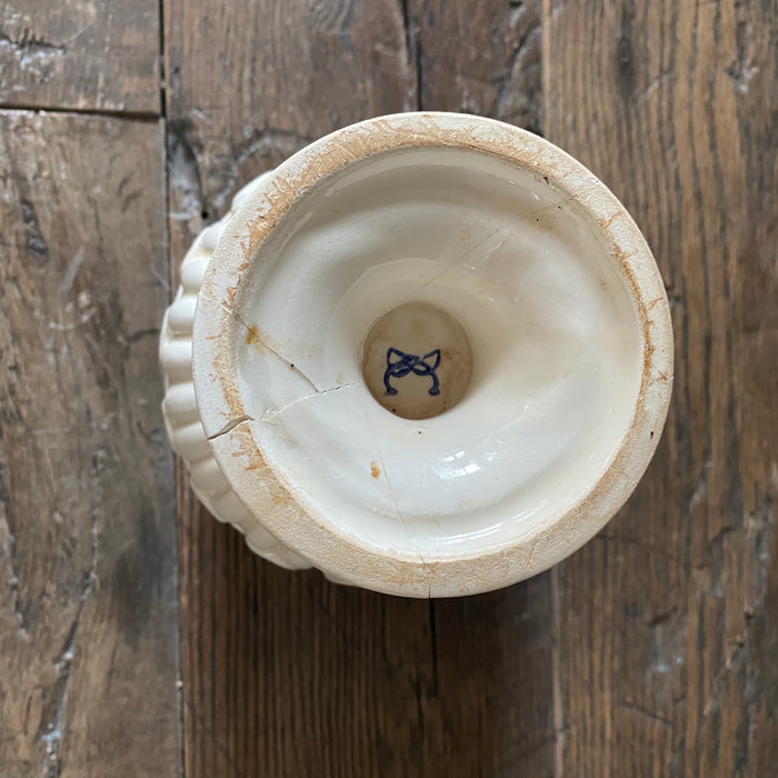 Antique Italian Apothecary Jar Venetian Malva Porcelain Urn Large