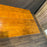 French Console Table or Dining Table with Carved Trestle Base and Folding Solid Oak Top