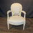 19th Century Pair of French Louis XVI Painted Neoclassical Fauteuil Armchairs