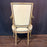 Pair Antique French Louis XVI Carved Giltwood Fauteuil Armchairs