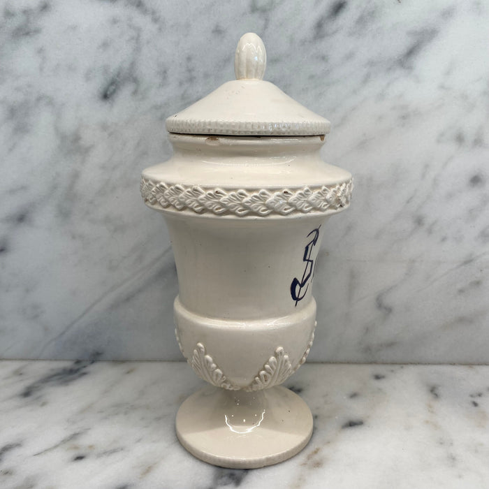 Antique Italian Apothecary Jar Venetian Porcelain Urn Large "Scilla"