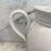 Antique French Porcelain Coffee Pot or Tea Pot with Swan Neck