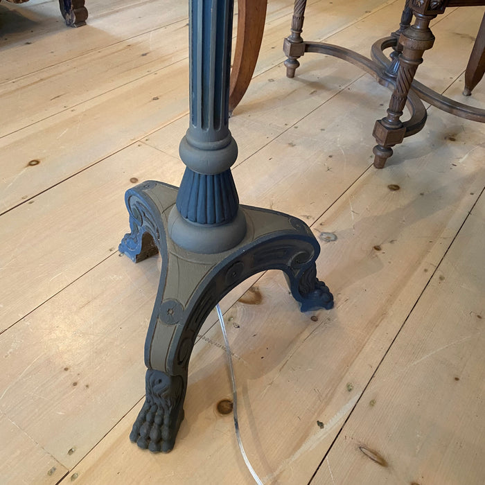 Antique French Floor Lamp Hand Carved and Painted 19th Century