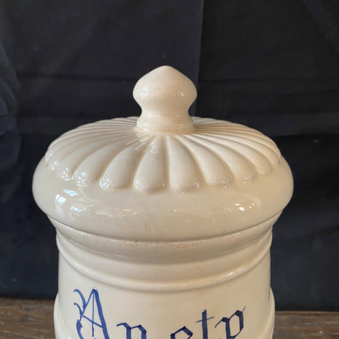 Antique Italian Apothecary Jar Venetian Aneto Porcelain Urn Large