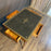 French Elegant Leather Top Game Table, Side Table or Desk