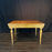 Swedish Gustavian Style Pine Extension Dining Table with Two Leaves and Carved Fluted Apron