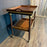 Antique French Bar Cart or Drinks Trolley with Pull-Out Leaves, Lower Shelf and Fluted Legs