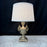 Antique Silver Urn Table Lamp with Elaborate Foliate Carving and Scrolled Handles (2 available)