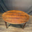 Early Primitive French Country 18th Century Oval Drop Leaf Side Table or Small Dining Table