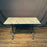 French Cafe Table or Bistro Table with Cast Iron Base and Carrera Marble Top