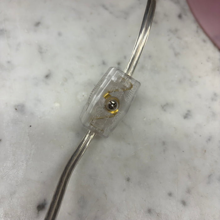 Pair of French La Rochere Art Nouveau Mushroom Table Lamps with Marbled Glass Shades and Bronze Dragonfly Details