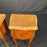 French Louis XV Pair Marble Top Nightstands or Side Tables Mid 20th Century