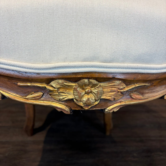 Set of Six French Louis XV Walnut Dining Chairs