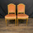 Pair of Antique French Louis XVI Side Chairs or Dining Chairs | Painted & Gilt Accent Chairs