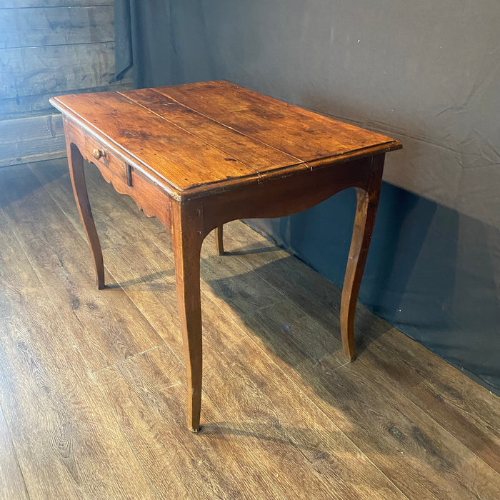 French Louis XV Walnut Side Table, Desk or Writing Table 19th Century