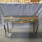 French Louis XV Style Ebonized Console Table or Buffet with Two Drawers and Pull Out Leaf