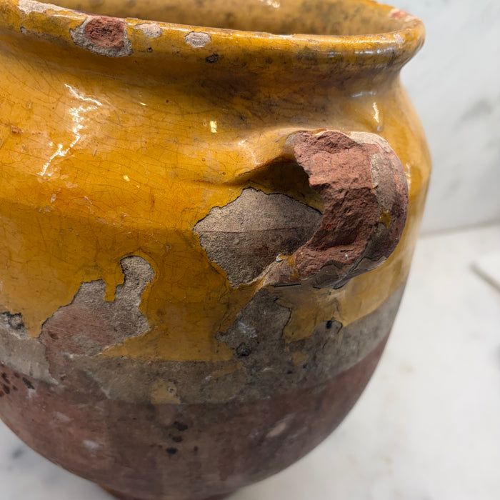 French Yellow Confit Pot #8674