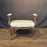 19th Century French Louis XV Carved Walnut Accent Bench, Vanity Seat or Ottoman with New Upholstery
