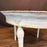 French Louis XVI Antique Painted Marble Top Coffee Table or Accent Table